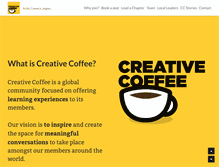 Tablet Screenshot of creativecoffee.org
